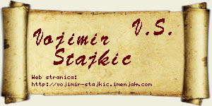 Vojimir Stajkić vizit kartica